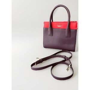 Kate Spade Cameron Street Candace Mini Crossbody Bag Red Burgundy Leather Purse